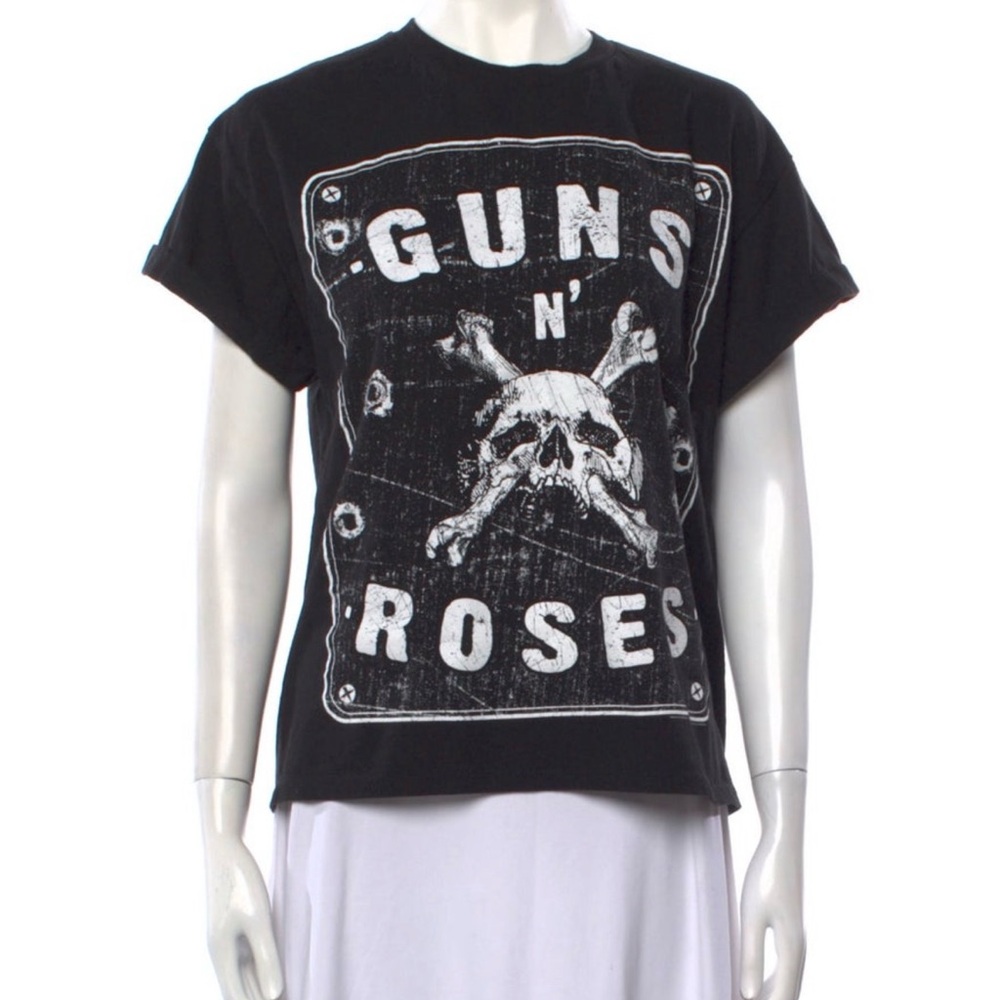 Alice + Olivia Black Graphic Tee